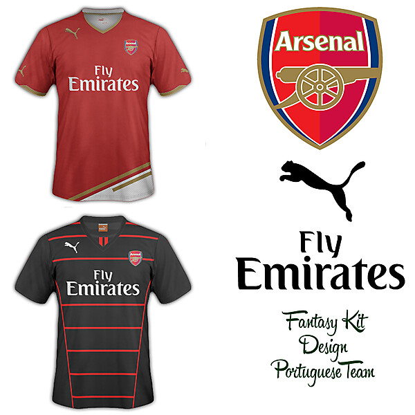 Arsenal Home and Away Fantasy Kit 2014/2015