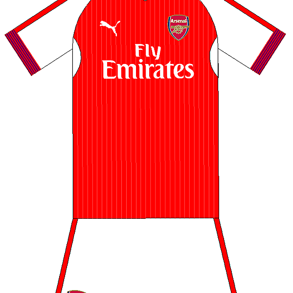 Arsenal Home Kit Experiment 2016-17