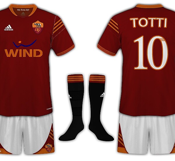 AS Roma Home Kit by Adidas