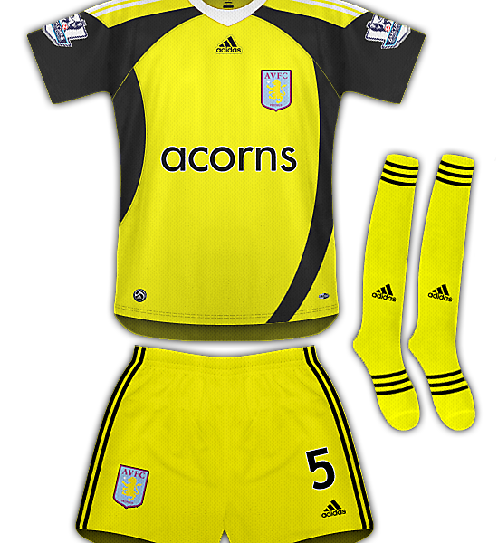 Aston Villa Away Kit 09/10