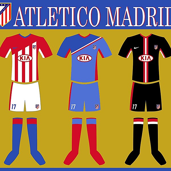 my kit design: atletico madrid