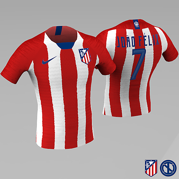 Atlético de Madrid | Home Kit Concept (using crest from CRCW203)