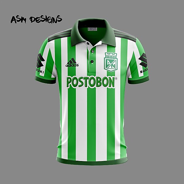 Atlético Nacional 2019 Adidas Home Kit
