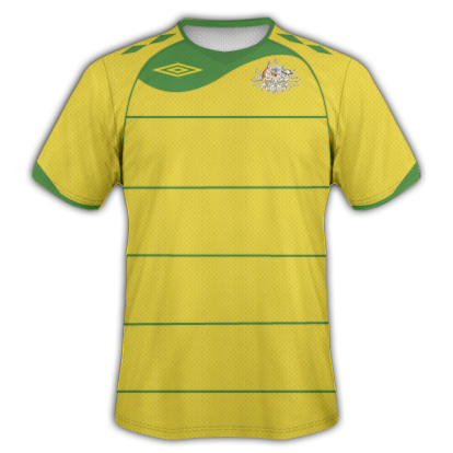 Australia Home 2010 Umbro World Cup Shirt