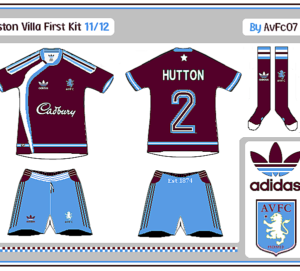 Aston Villa First & Change Kits