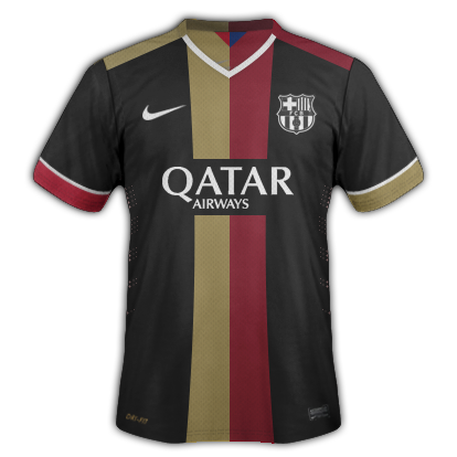 Barcelona Third kit for 2015/16 with Nike