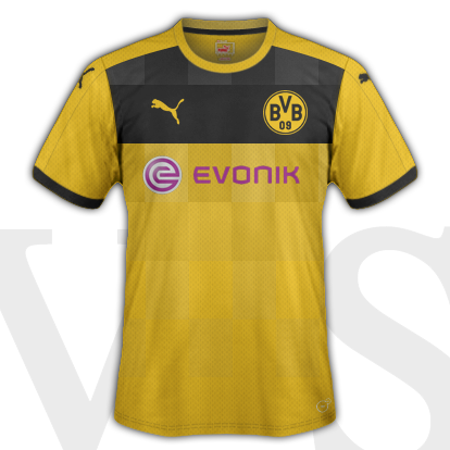 Borussia Dortmund Home Kit 2015/16 season with Puma