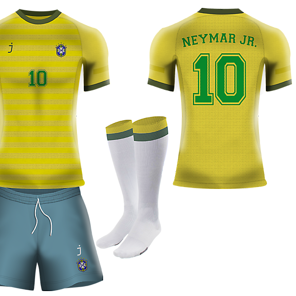 Brazil home kit by J-sports