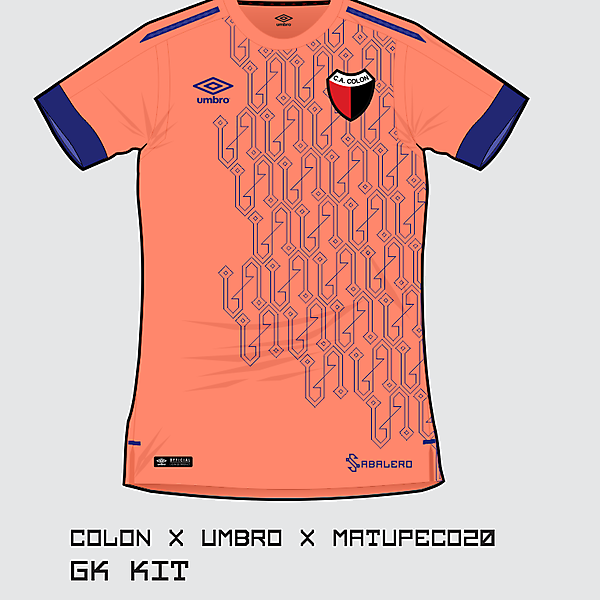 C.A. Colón GK kit 2017 by Umbro