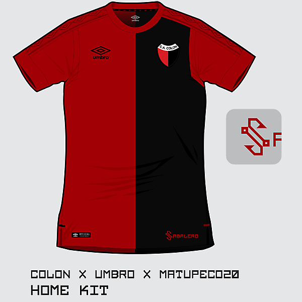 C.A. Colón home kit 2017 by Umbro