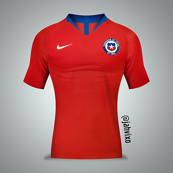 Camiseta #Chile home, template #Nike