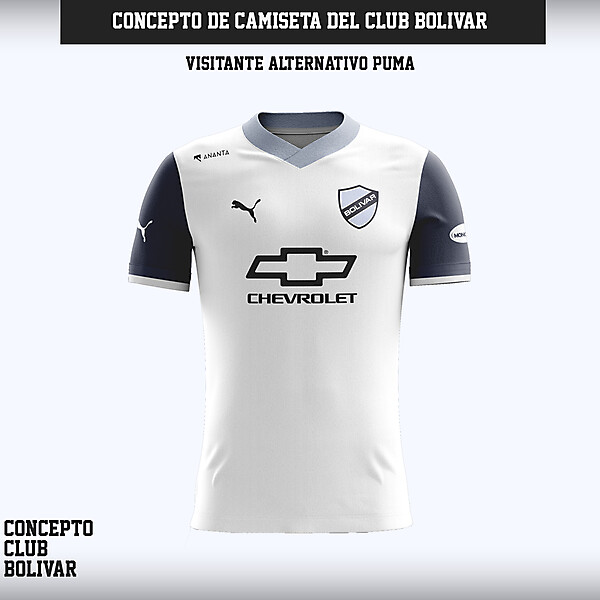 Camiseta Club Bolívar - Concepto Visitante Alternativo