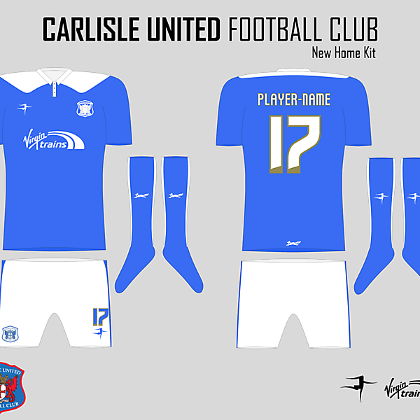 Carlisle United Stripped Back Home Kit