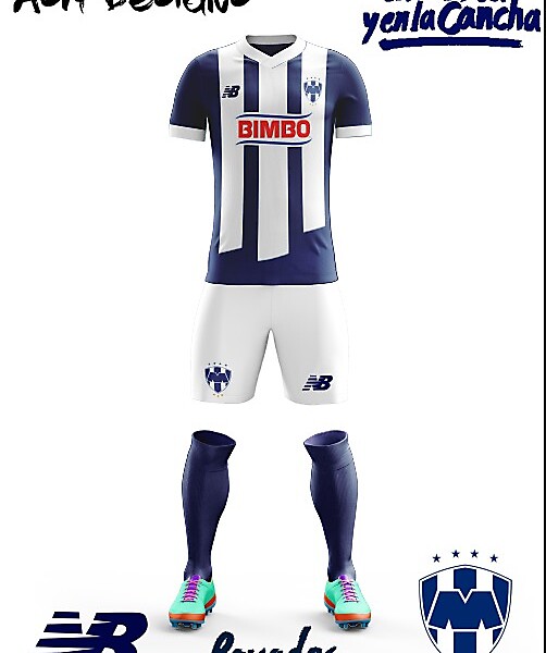 C.F. Monterrey New Balance Home kit 2018