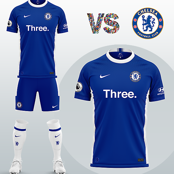 Chelsea FC Home kit with Nike (Concept 2020/21)