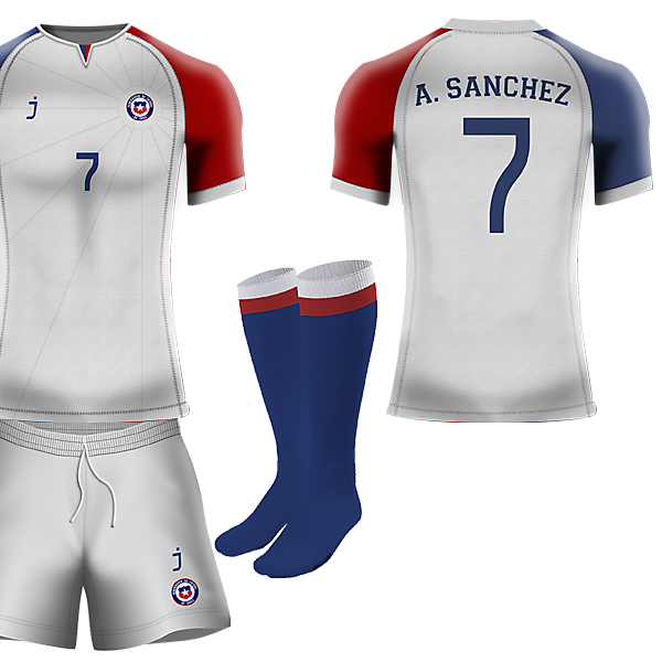 Chile away kit by J-sports