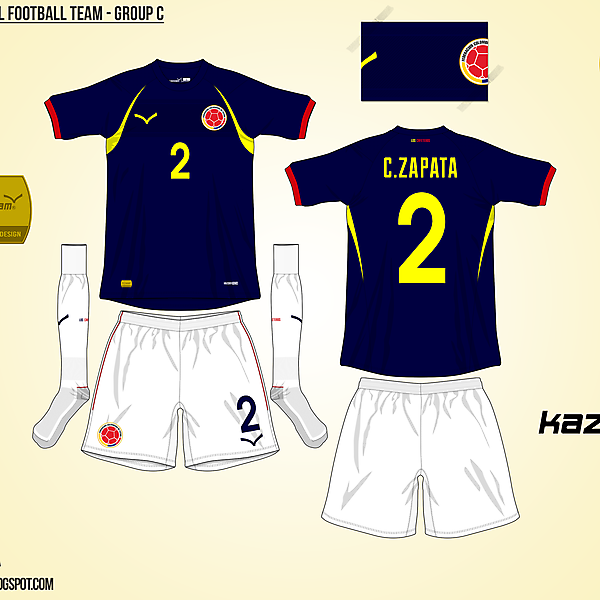 Colombia Away - Group C, 2015 Copa América