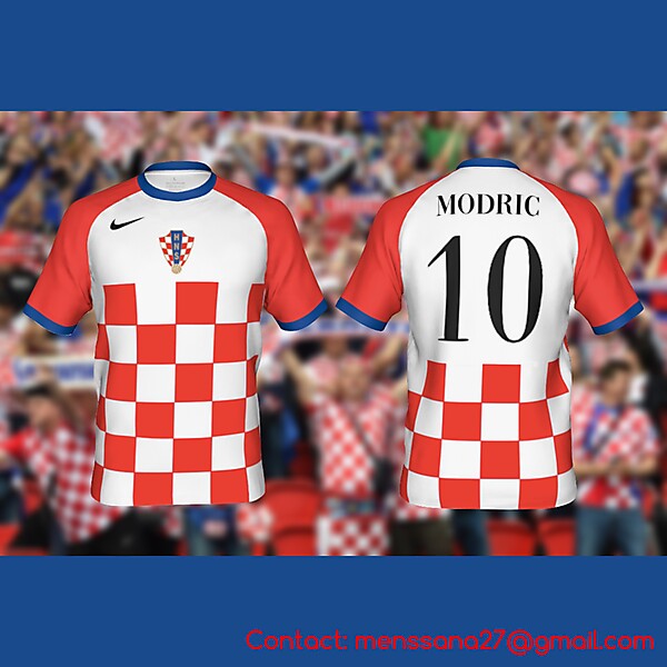 Croatia national football team hypothetical match jersey