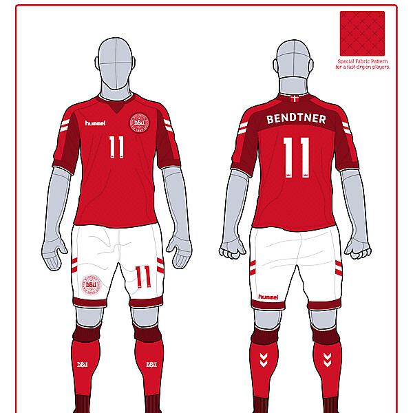 Denmark Home Kit WC 2014 Comp.