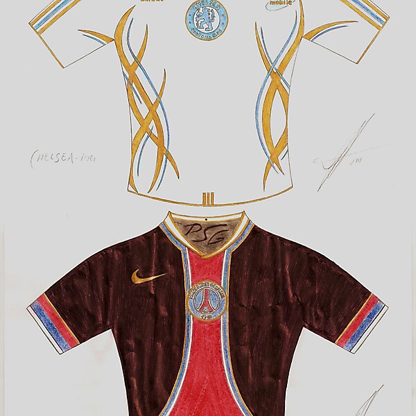 Chelsea and PSG Hand made design 
