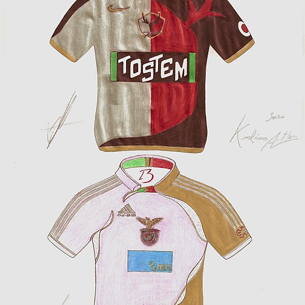 Kashima Antlers and Benfica Hand made design