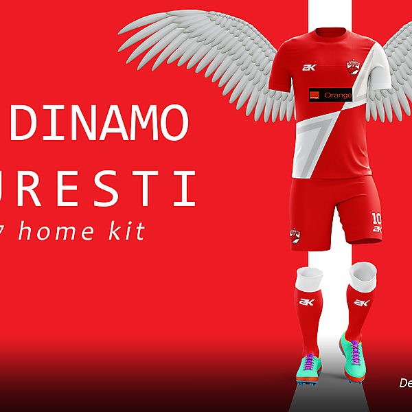 Dinamo Bucharest - Home kit// Romanian Derby + Youtube video