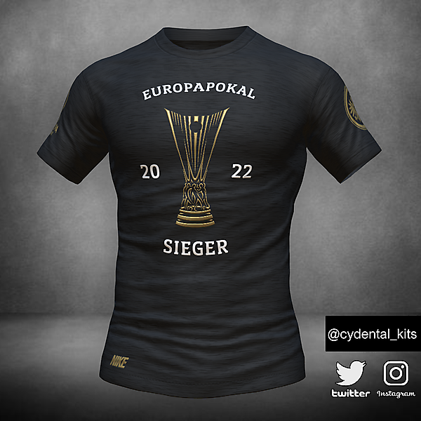 Eintracht Frankfurt UEL Winners T-Shirt Concept