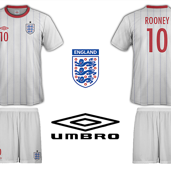 England Umbro Home Kit