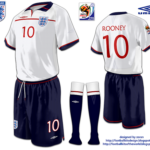 England World Cup 2010 fantasy home
