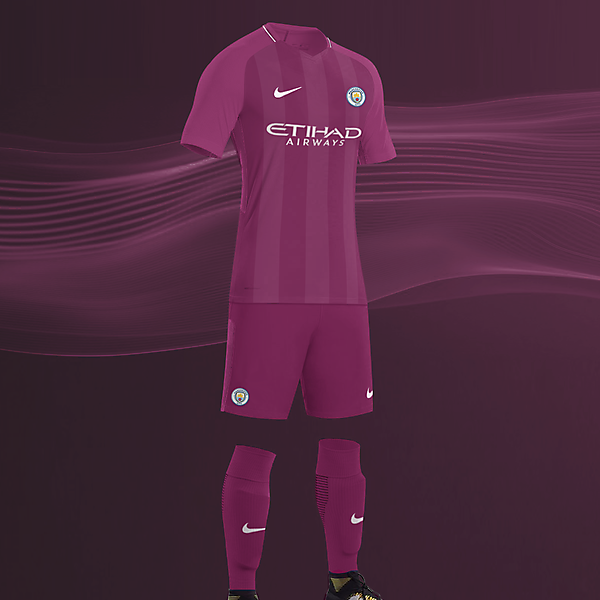 EPL NIKE KITS REDESIGN :Nike Manchester City Away 2017/18