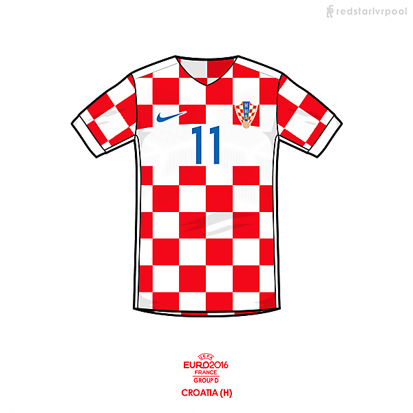 Euro 2016 - Nike Croatia Home