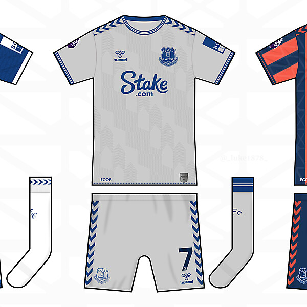 Everton 2023-24 Concept Home, Away and Third kits