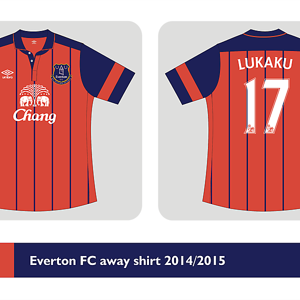 Everton FC away kit Umbro 2014/2015  - Prediction