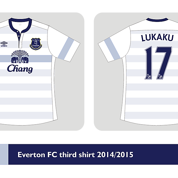 Everton FC third kit Umbro 2014/2015  - Prediction