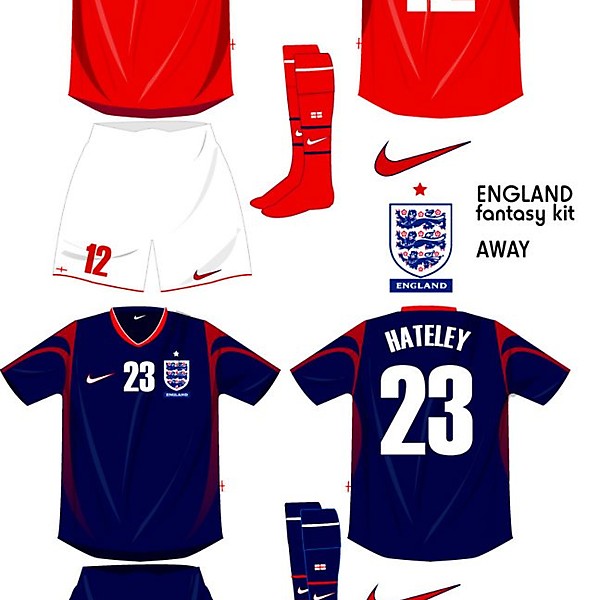 Fantasy Nike England kit AWAY (and 3rd)