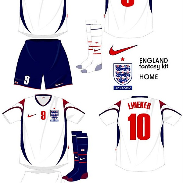 Fantasy Nike England kit HOME
