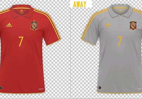 Fantasy UEFA Euro 2016 Spain kits