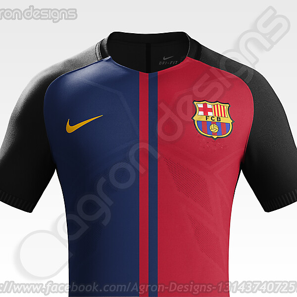 Fc Barcelona 2018-19 Kit Fantasy (Half Design)