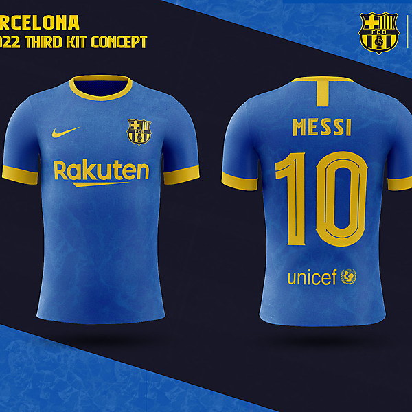 FC Barcelona THIRD Kit Concept 2021-2022 - BARCELONA fantasy kit