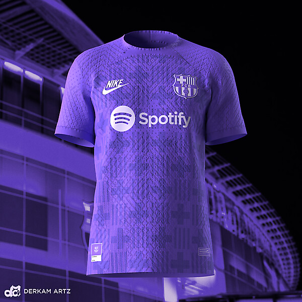 FC Barcelona x Nike x Pantone - Third Kit Concept 