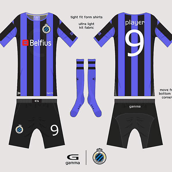 fc brugges home kit