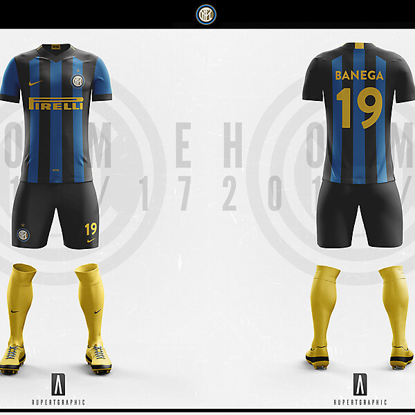 FC Internazionale Home Yellow Kit 2016-17| Concept/Unofficial