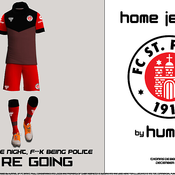 FC SANKT PAULI HOME JERSEY VIEW