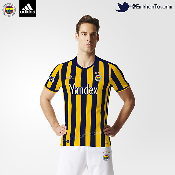 Fenerbahçe 16/17 Home Kit Design
