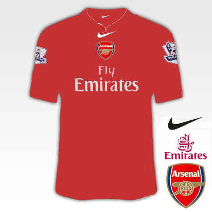 Arsenal 2010/11 Kit Designs