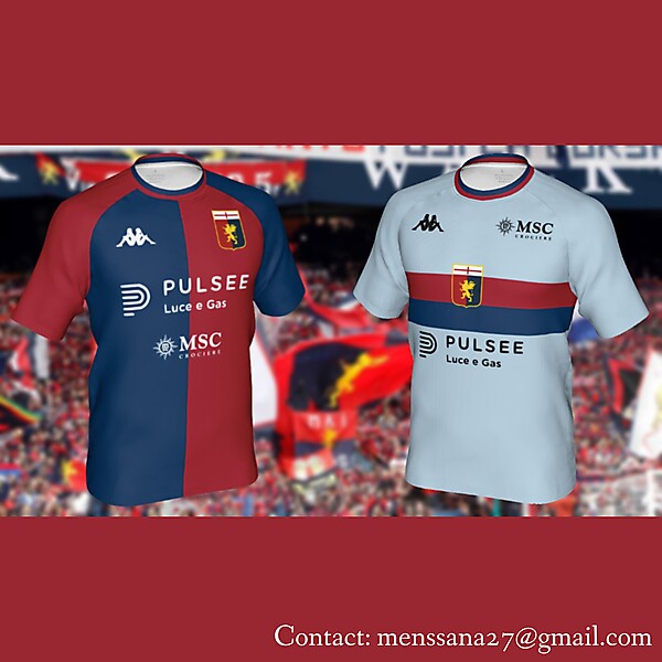 Genoa FC hypothetical match jerseys