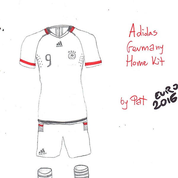 Germany Euro 2016 Home Kit