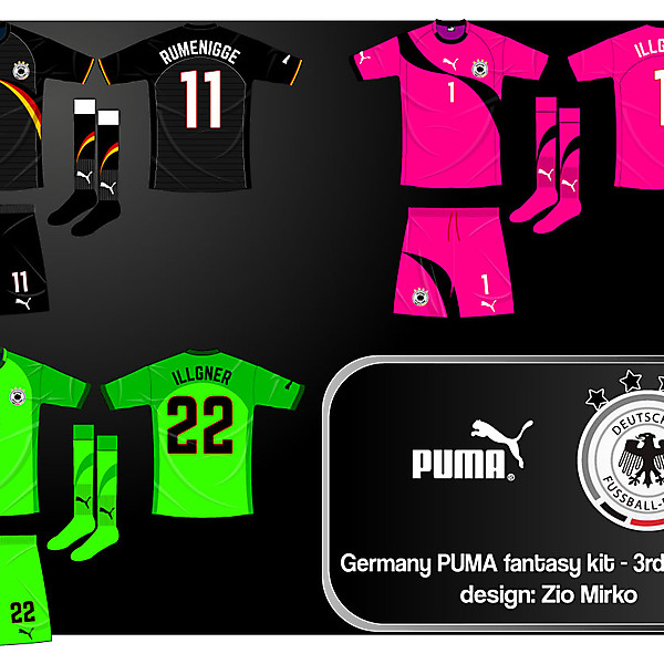 Germany PUMA fantasy kit - 3rd and keeper