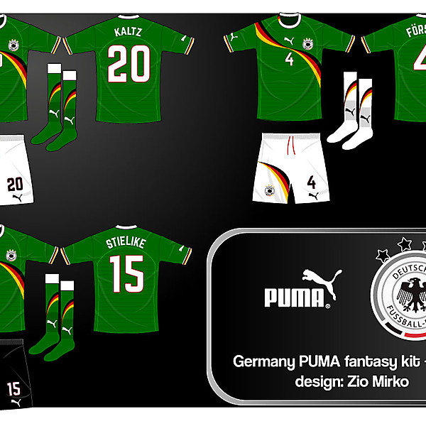 Germany PUMA fantasy kit - away dark green