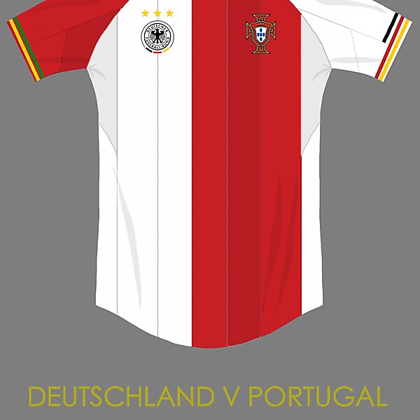 Germany v portugal combined kit concept